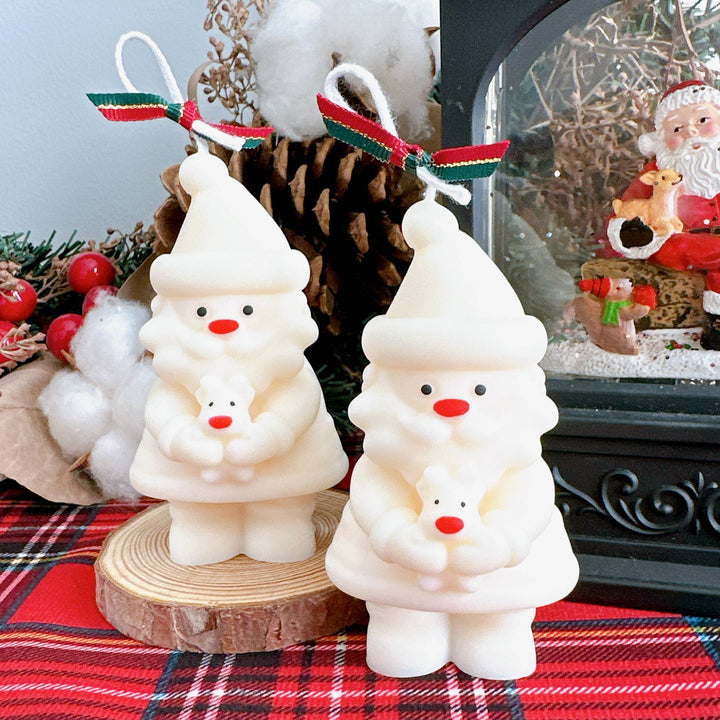 Santa Soy Candle | Christmas Candle: Santa's Workshop