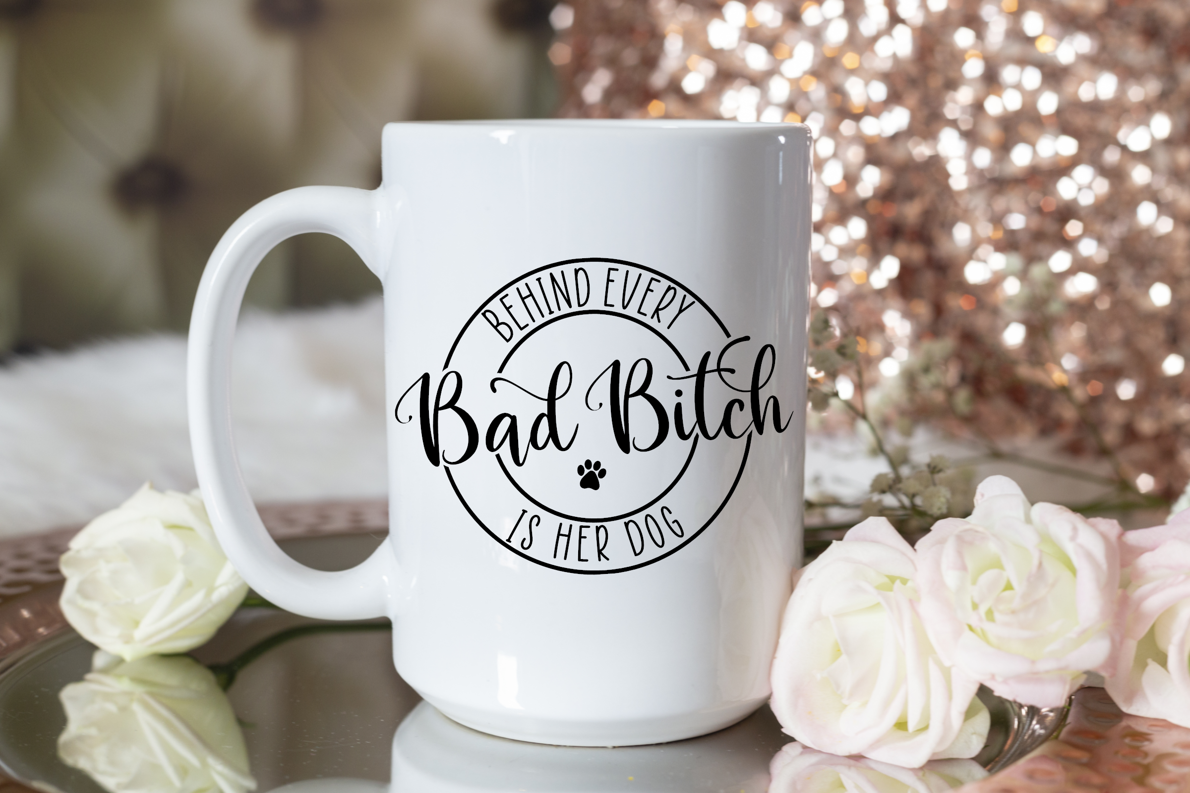 Behind every bad bitch is her dog