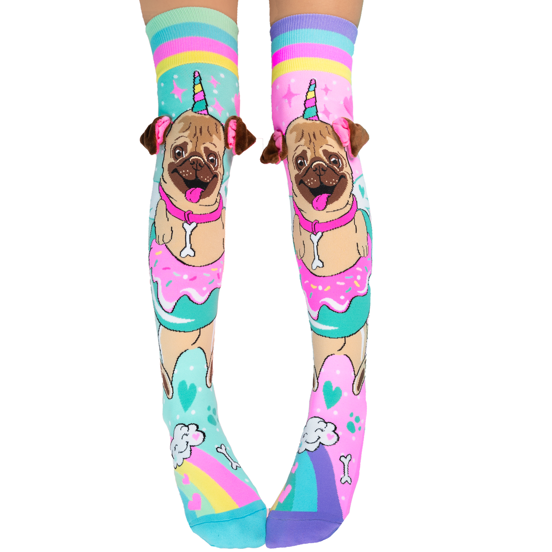 PUG SOCKS: Toddler Age 3 - 5