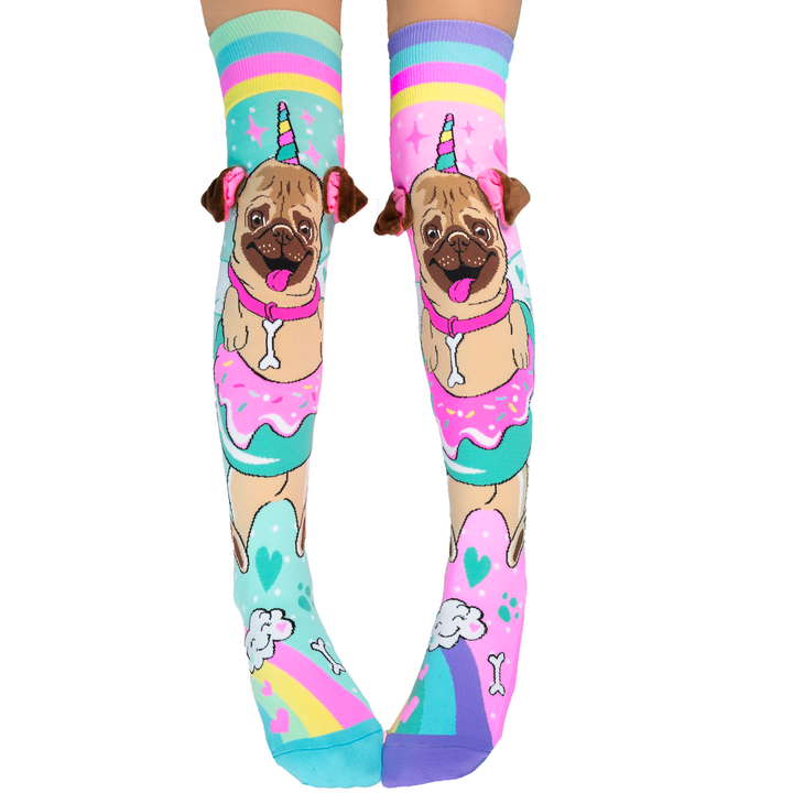PUG SOCKS: Toddler Age 3 - 5