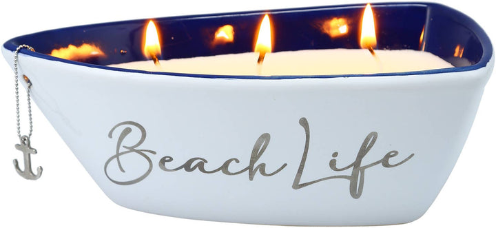 Beach - Triple Wick 10 oz 100% Soy Wax Candle Scent: Fresh L
