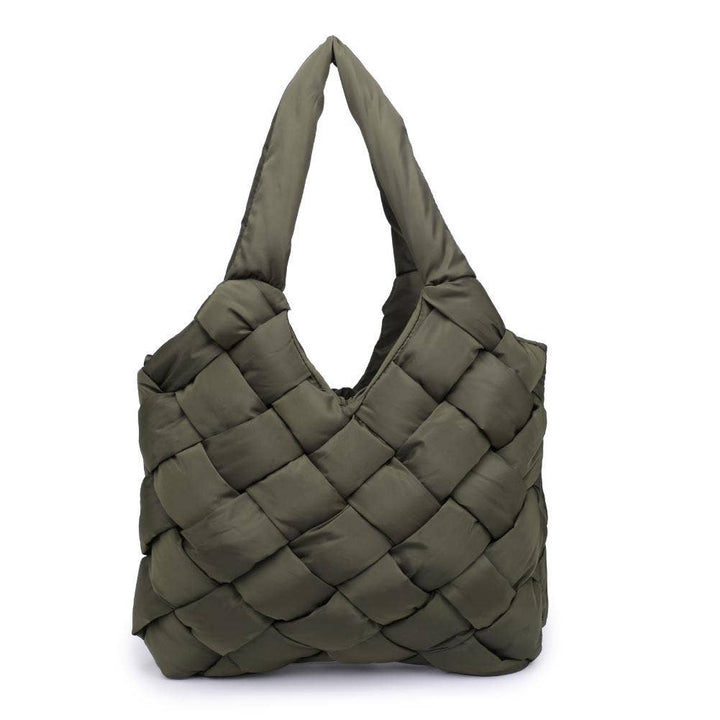 Illumine Woven Nylon Tote: Nude