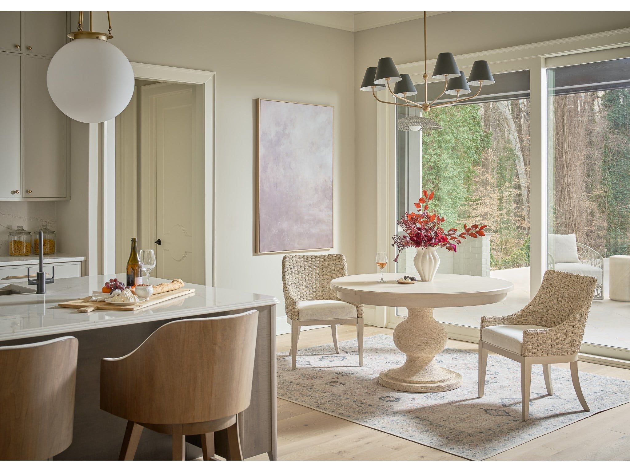 Modern - Swivel Counter Chair - Haze / Levi Oyster