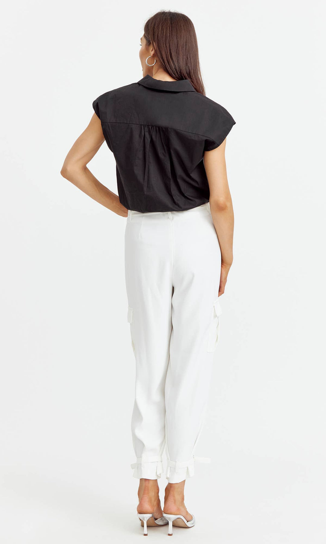 Noris Poplin Top: Small / Black