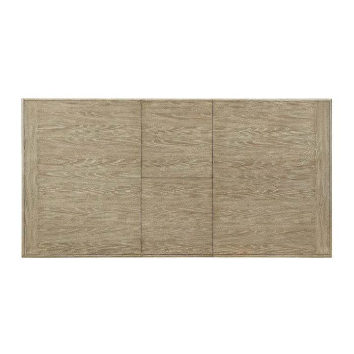 Myra - Rectangular Leg Dining Table - Natural / Paperwhite