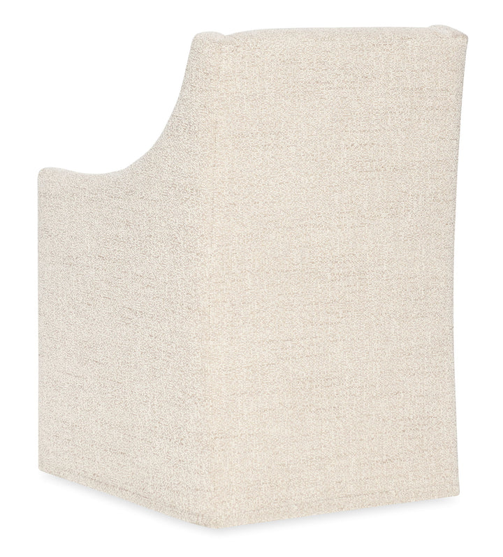 Eleana - Castered Arm Chair - Beige