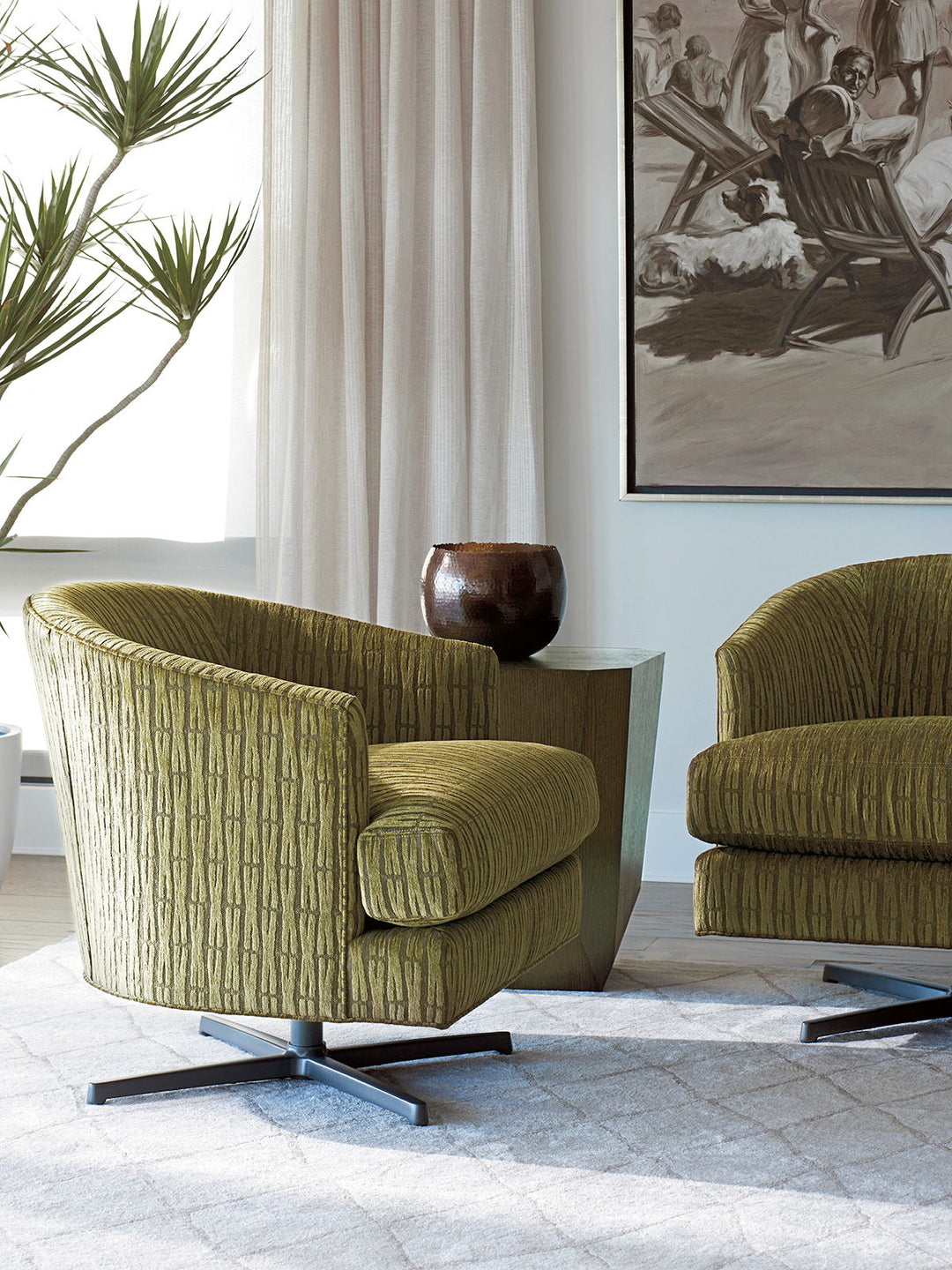 Lexington Upholstery - Graves Swivel Chair