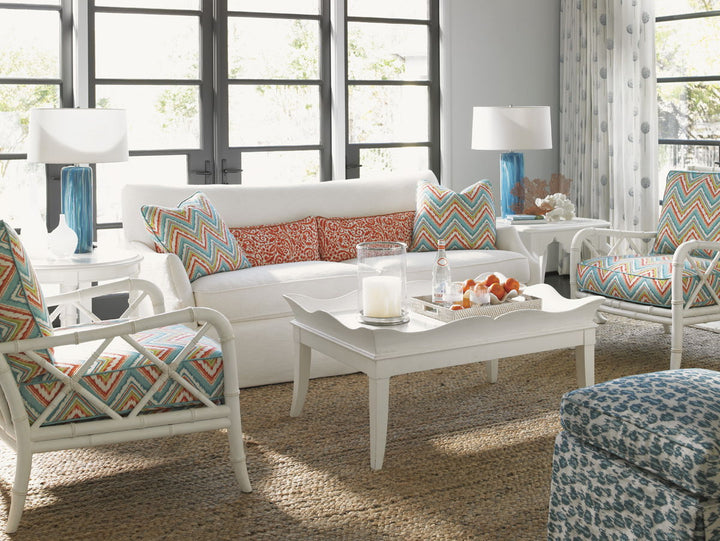 Ivory Key - Heydon Chair - White / Blue