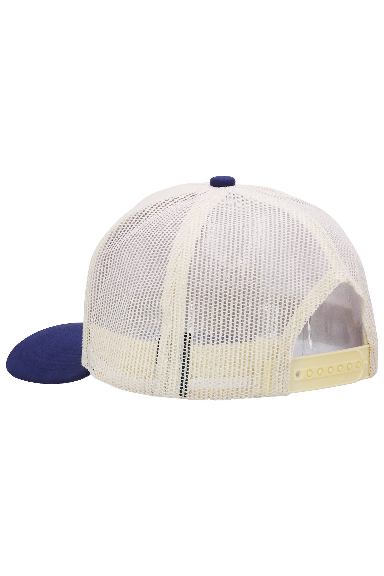 Vegan Suede 5 Panel Snap Back Trucker Hat: BEIGE/BLACK / ONE SIZE