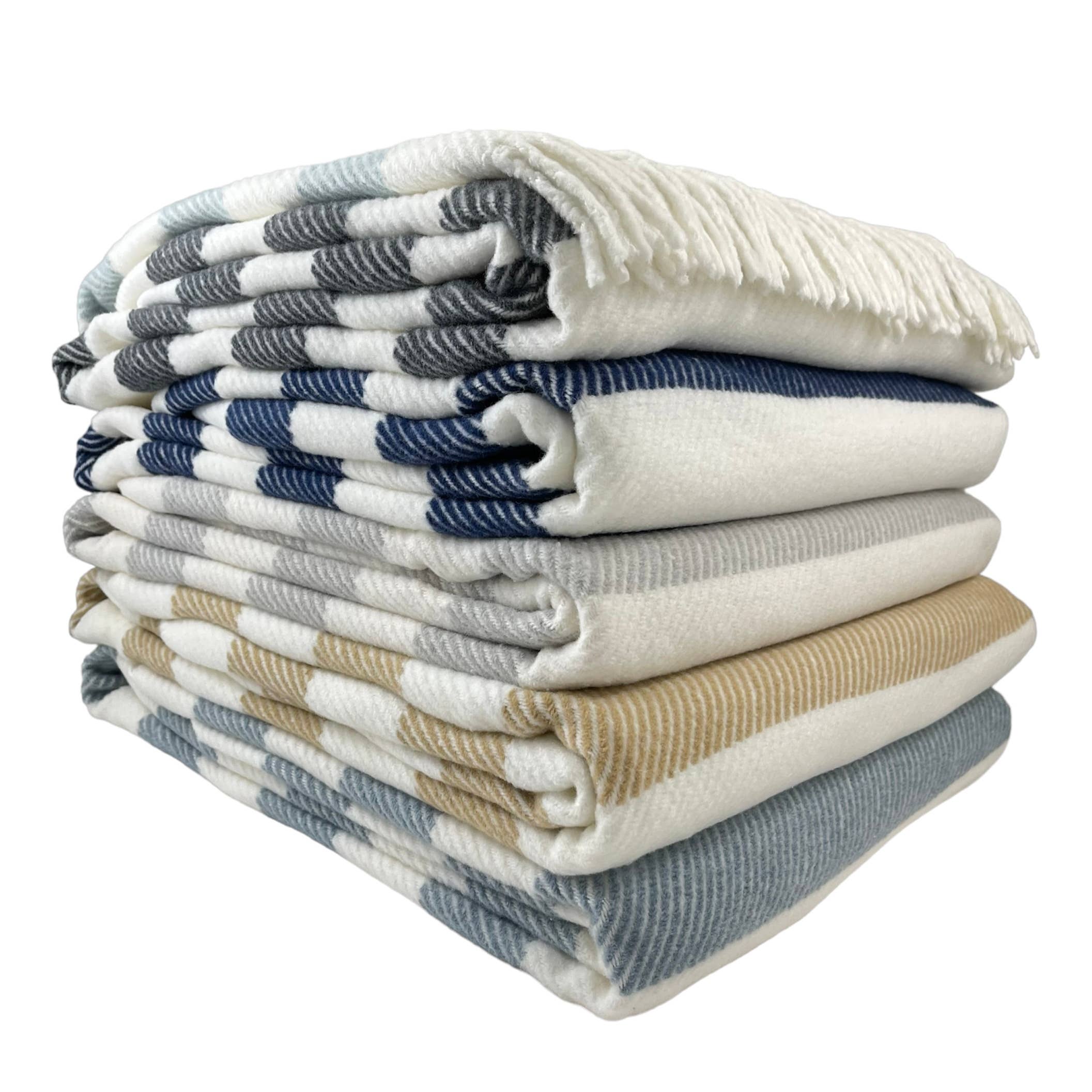 337 - Candy Stripe: Cream/Cobalt