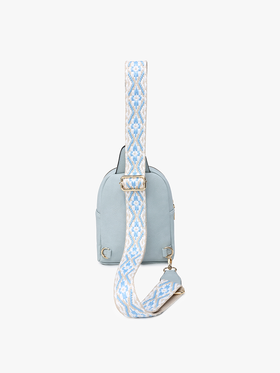 M2436 Ellen Sling Bag w/ Removable Guitar Strap: Mustard