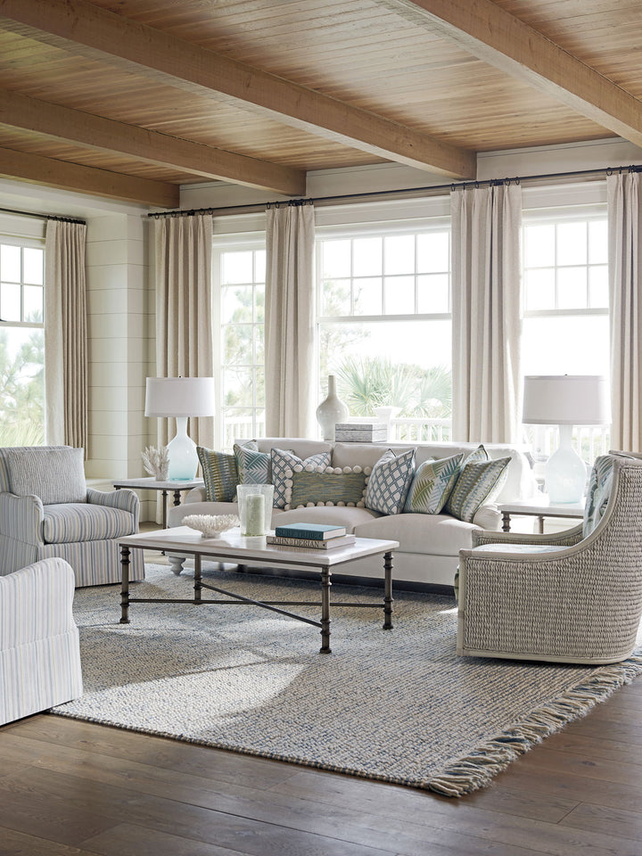 Ocean Breeze - Preston Swivel Chair - White