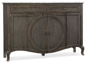 Melange - Arabella 4-Door Two-Drawer Credenza - Dark Gray