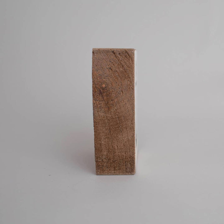 Black Block Font Decorative Wooden Block Letters A - Z: H
