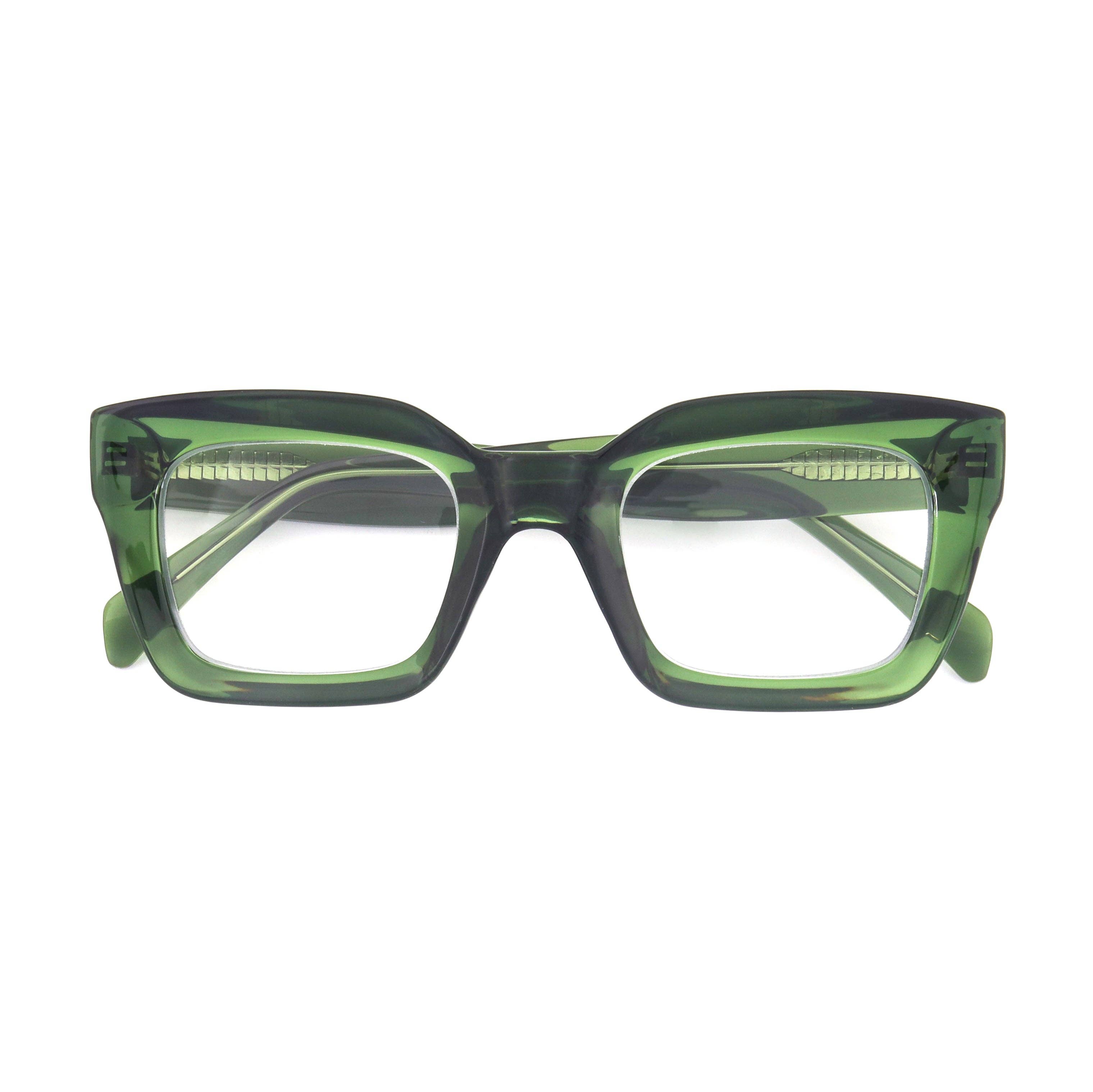 Sophie | Transparent Green | Blue Light: 1.25