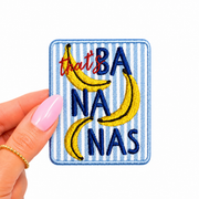 That’s Bananas Summer Striped Embroidery Patch 