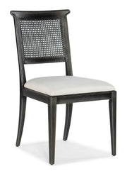 Charleston - Upholstered Seat Side Chair (Set of 2) - Black / Gray