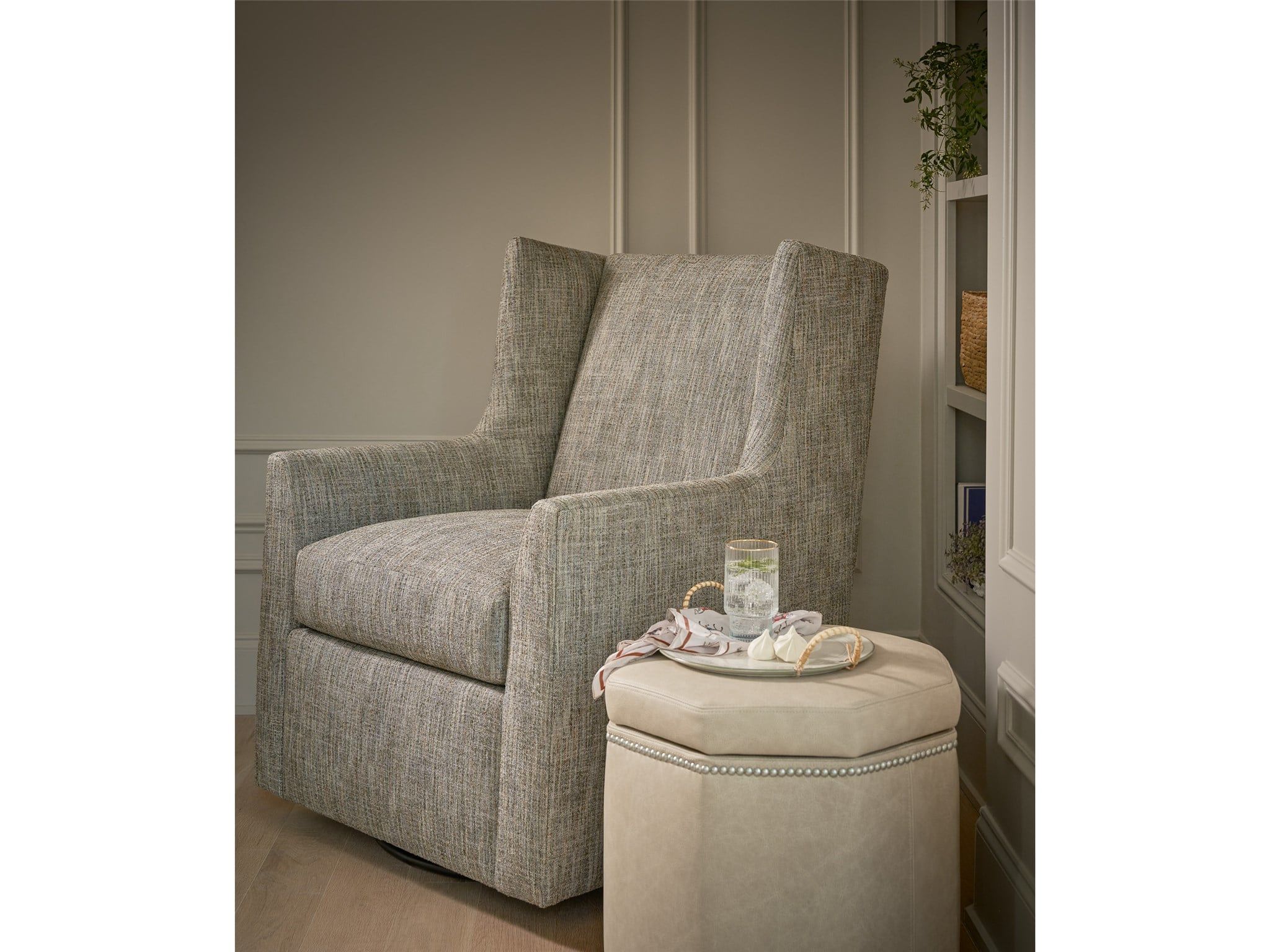 Newhall - Swivel Glider - Dark Gray