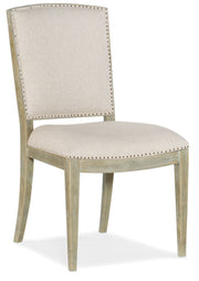 Surfrider - Carved Back Side Chair (Set of 2) - Beige / Light Brown