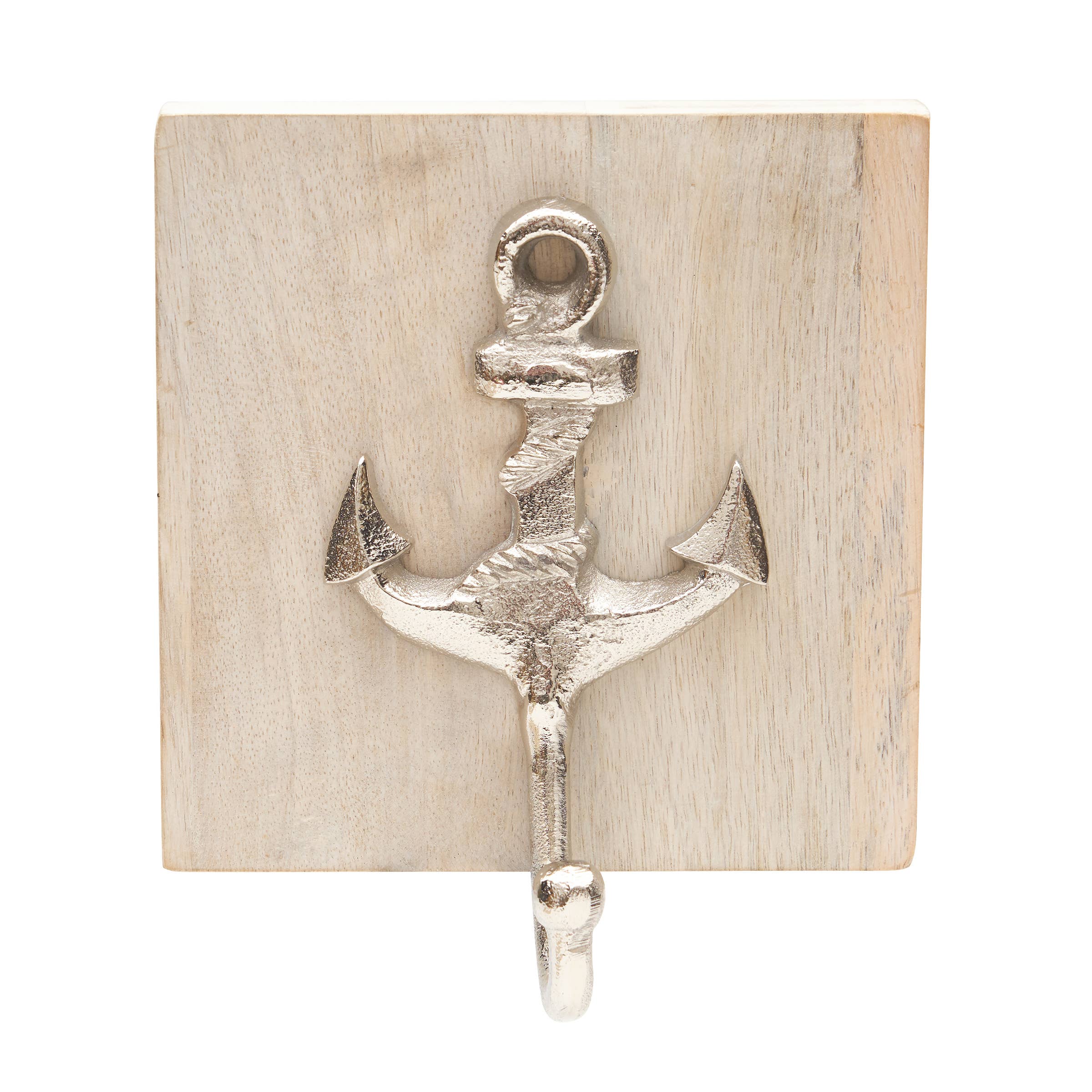Anchor Silver Coastal Wall Hook