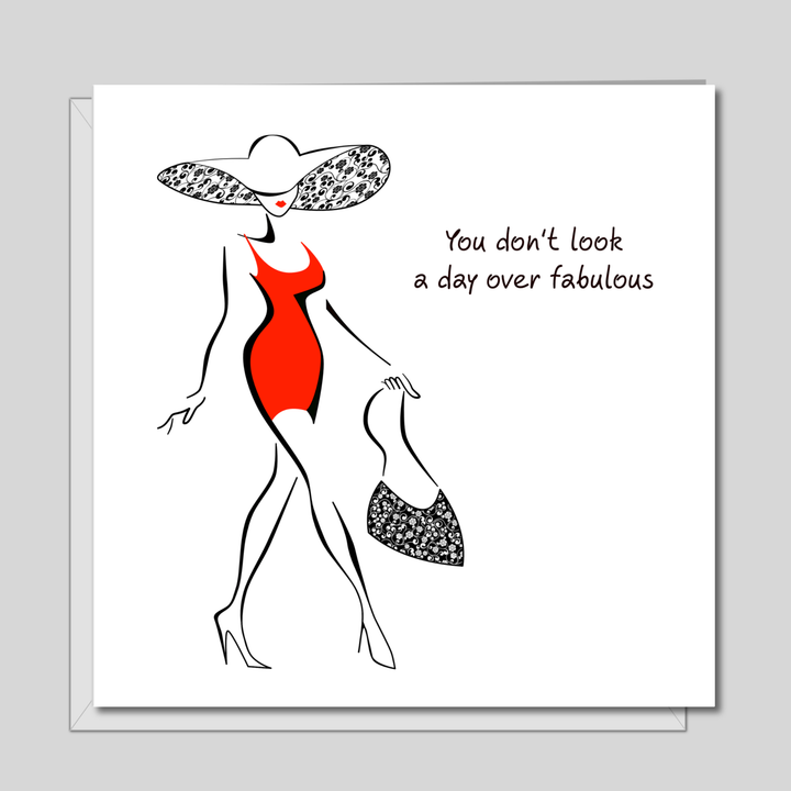 Birthday Card for girl friend female bestie Mum Aunty Grandma 30th 40th 50th 60th funny humorous amusing glamorous special