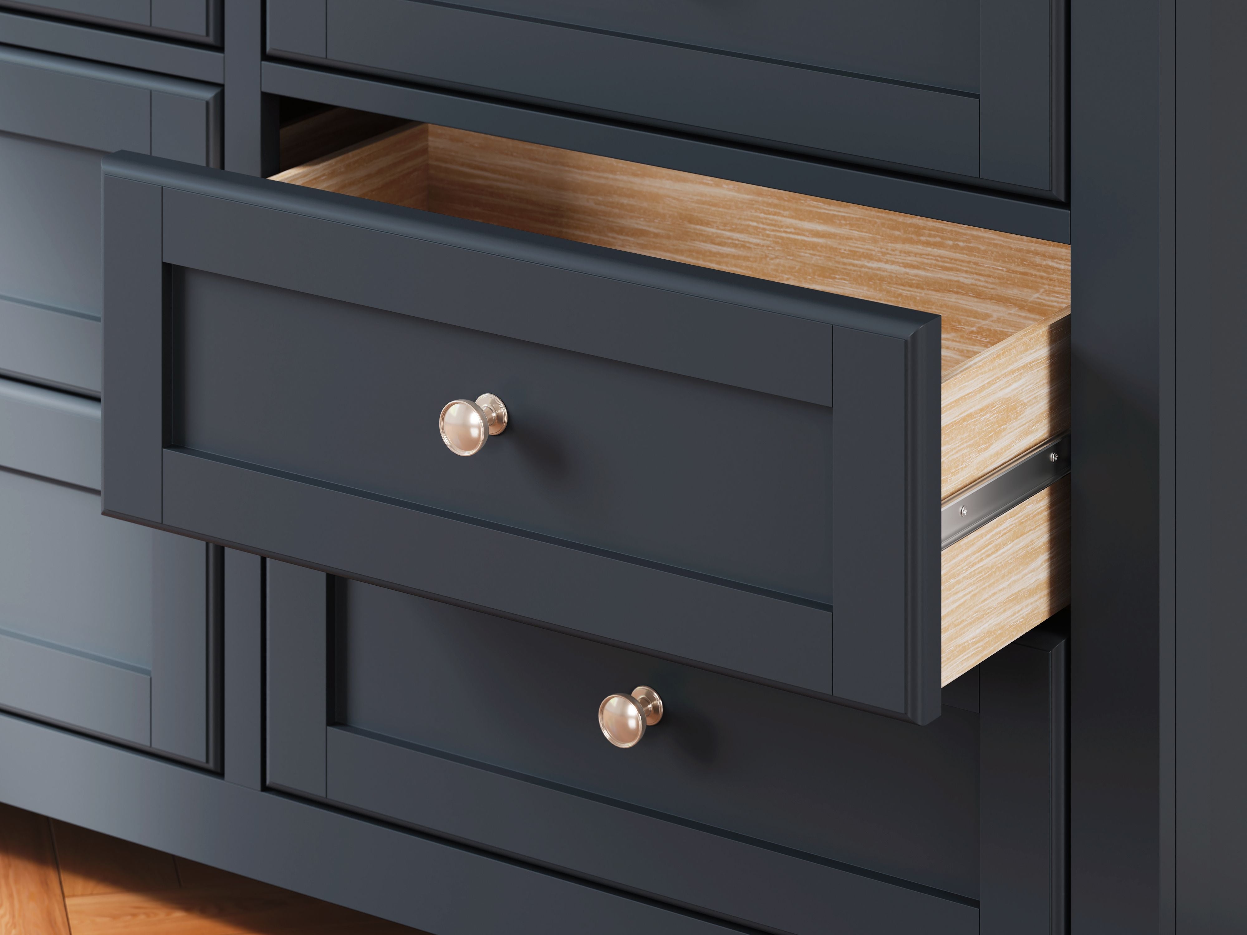Landocken - Dresser - Brown / Blue