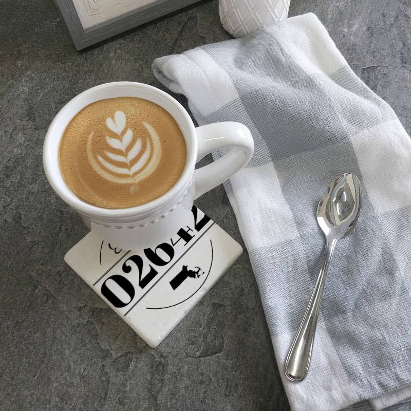Zip Code Custom Coaster