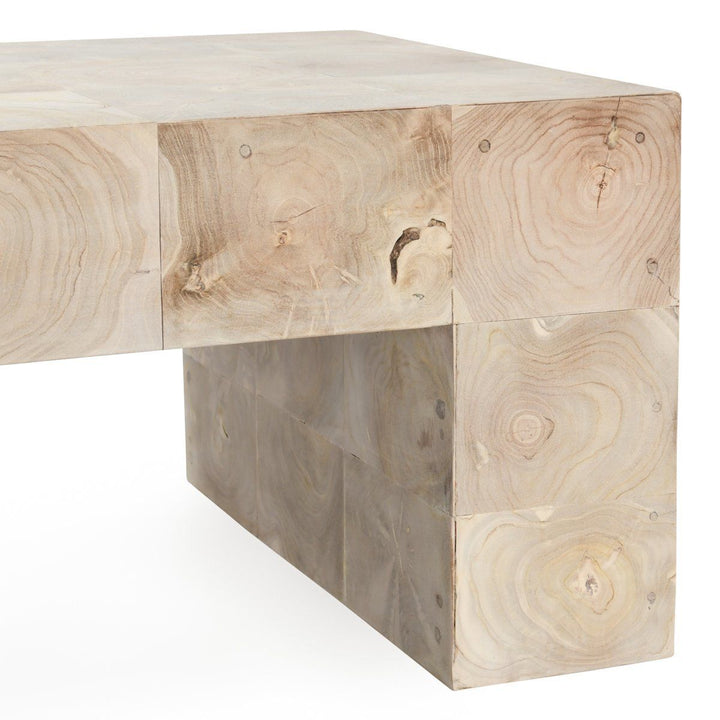 Anders - Solid Wood 51" Coffee Table - Cream Wash