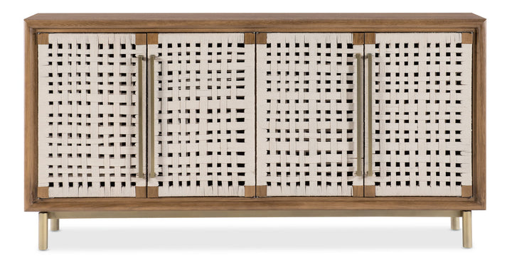 Commerce And Market - Savana Woven Front Credenza - Medium Wood