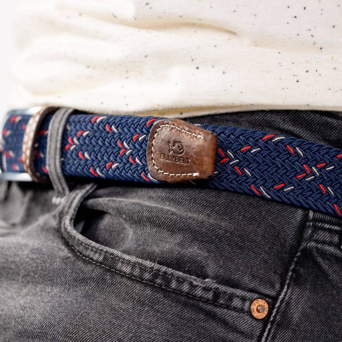 Oxford elastic braided belt: Size 2