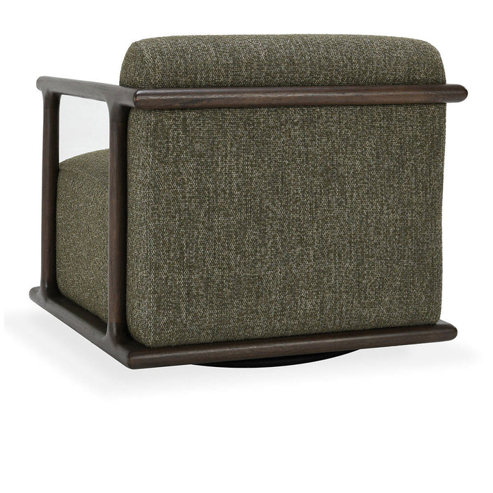 Lucia - Swivel Accent Chair - Kale Green