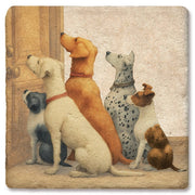 Coaster Pets Dogs At Door: Limestone