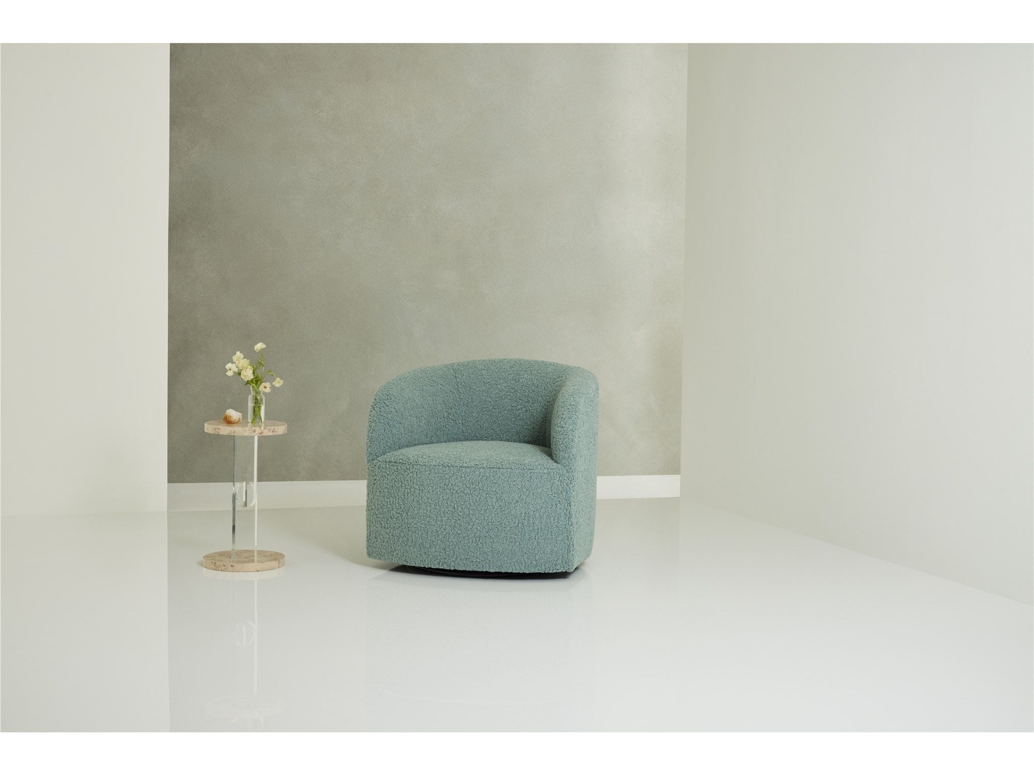 Tranquility-Miranda Kerr Home - Exhale Swivel Chair, Special Order - Beige