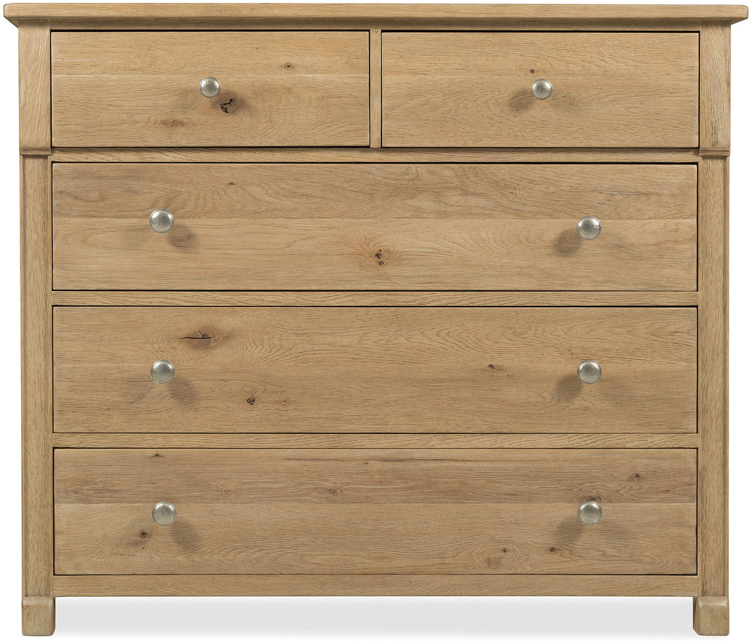 Driftwood - Five-Drawer Chest - Light Wood