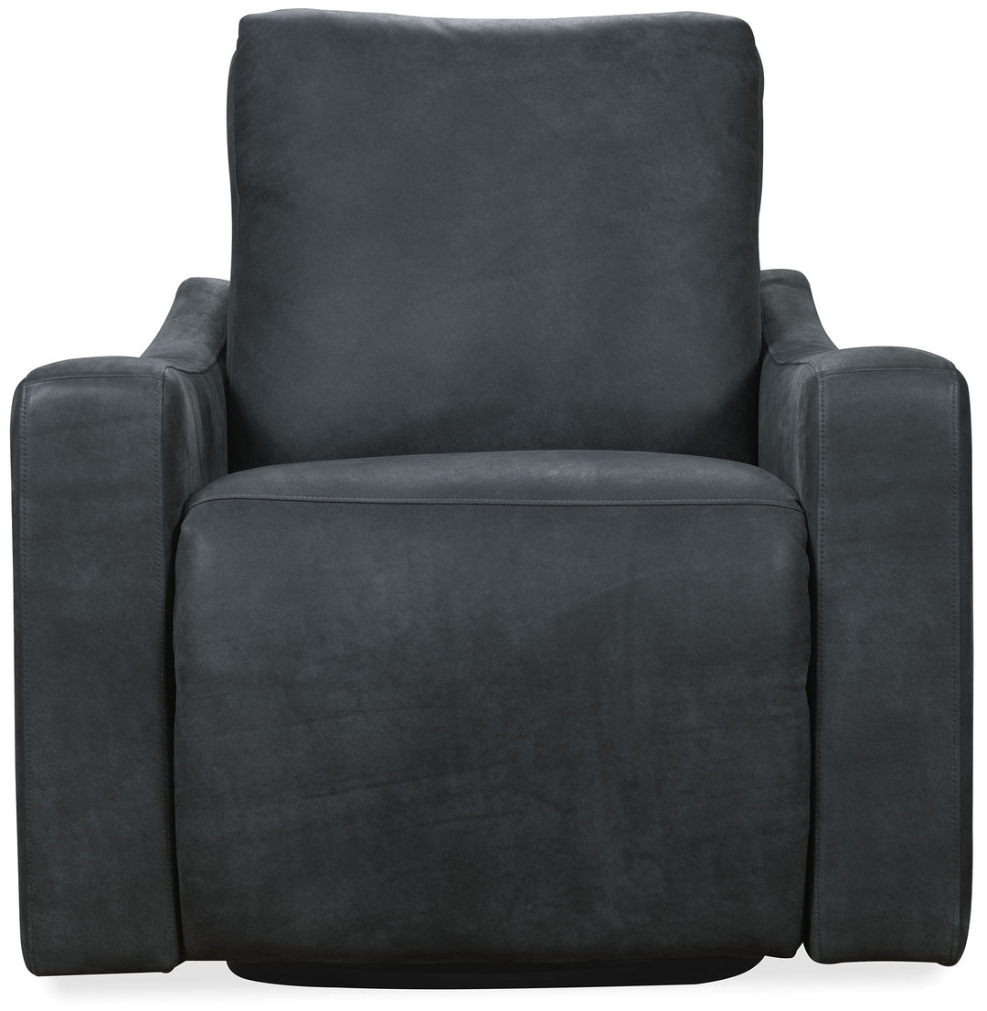 Lewis - Power Swivel Recliner - Black