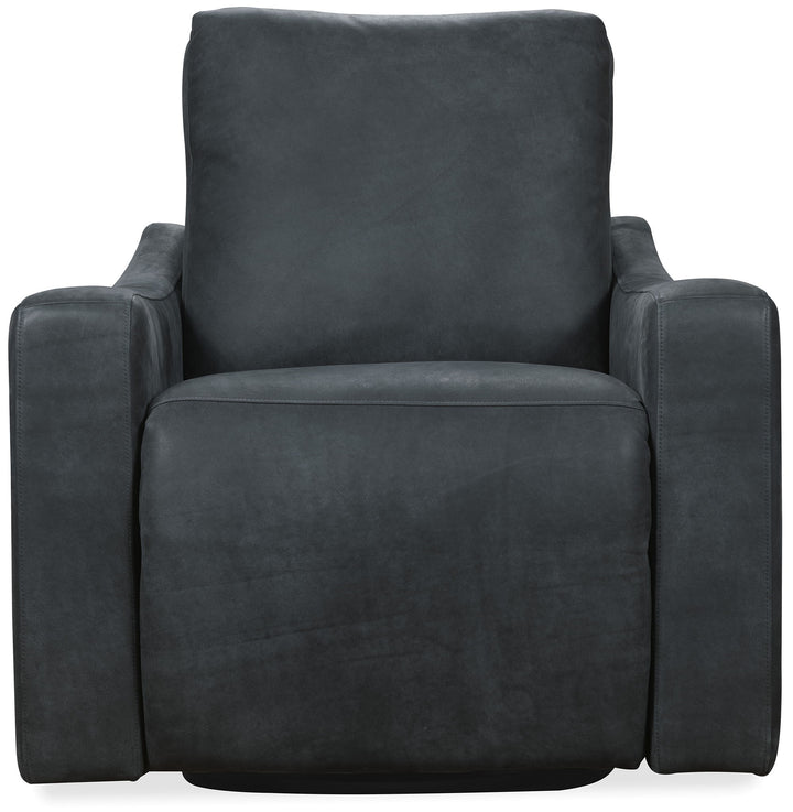 Lewis - Power Swivel Recliner - Black