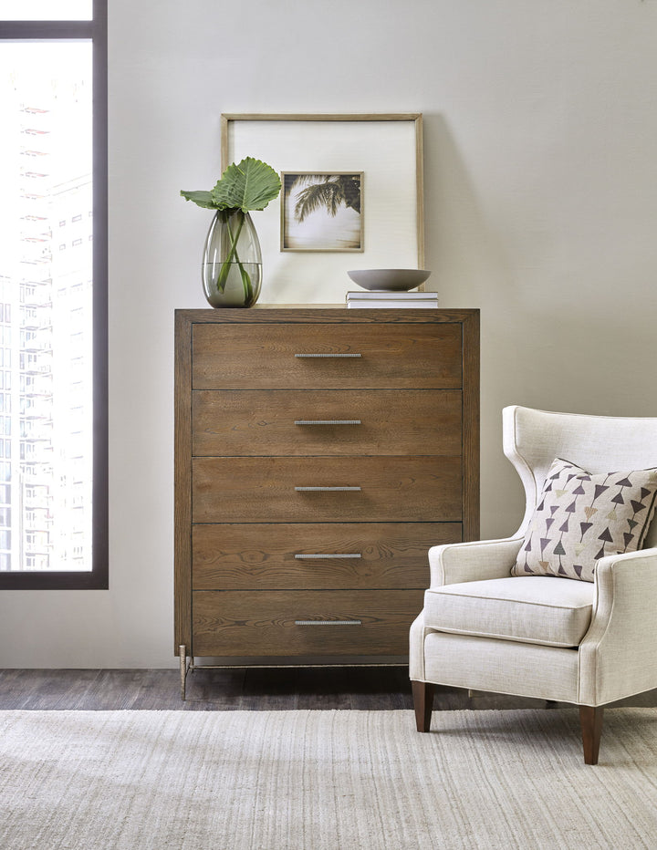 Chapman - 5-Drawer Chest - Brown, Light