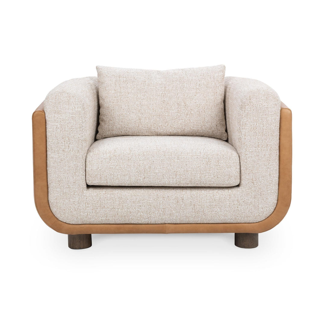 Dania - Accent Chair - Beige / Light Brown