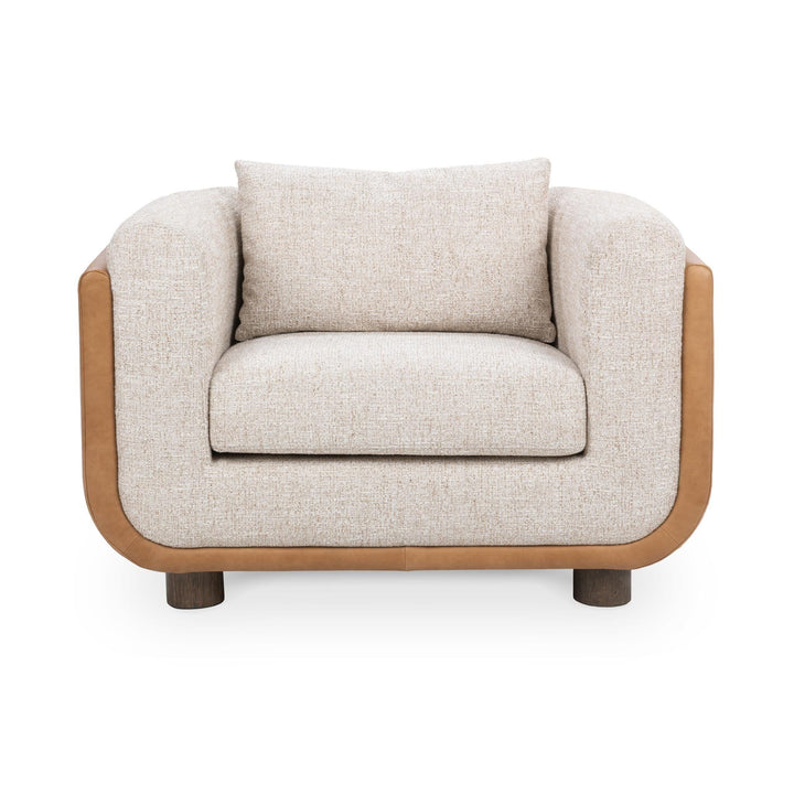 Dania - Accent Chair - Beige / Light Brown