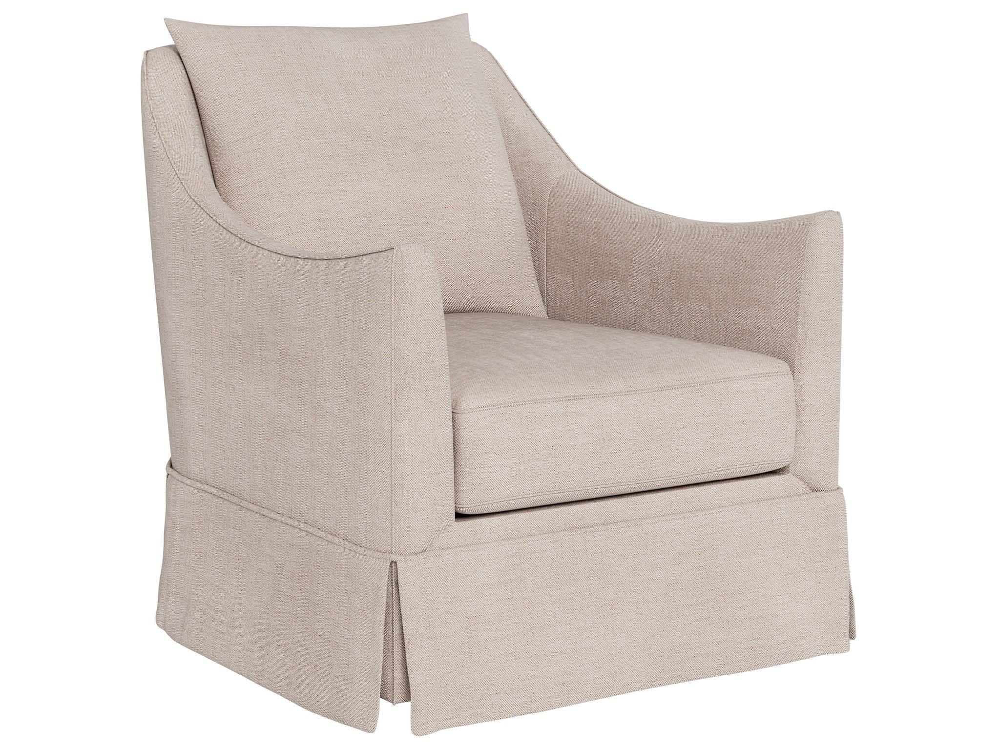 Portia - Skirted Swivel Glider, Special Order - Beige