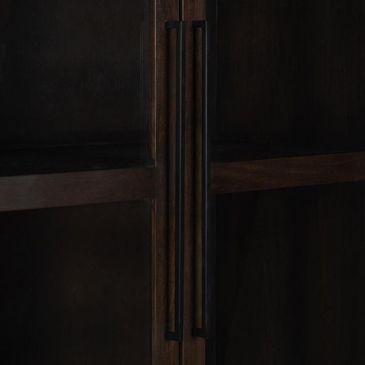 Rogers - Solid Wood Tall Cabinet - Brown