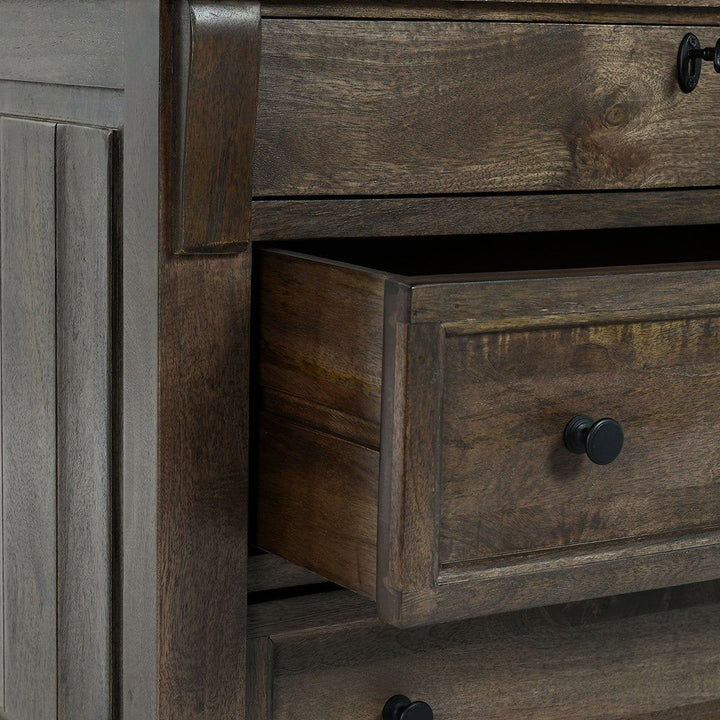 Adelaide - Wood 3 Drawer Nightstand - Cocoa Brown