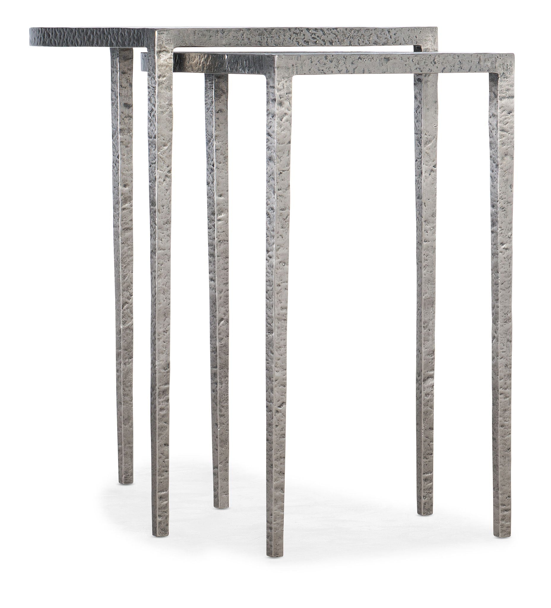 Chapman - Metal Nesting Tables - Pearl Silver