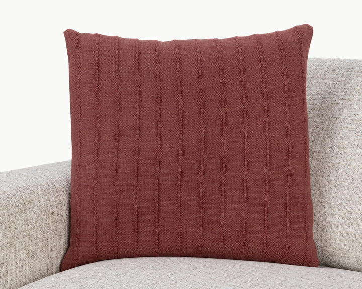 Hunter - 22" x 22" SLD Pillow - Cherrywood Red