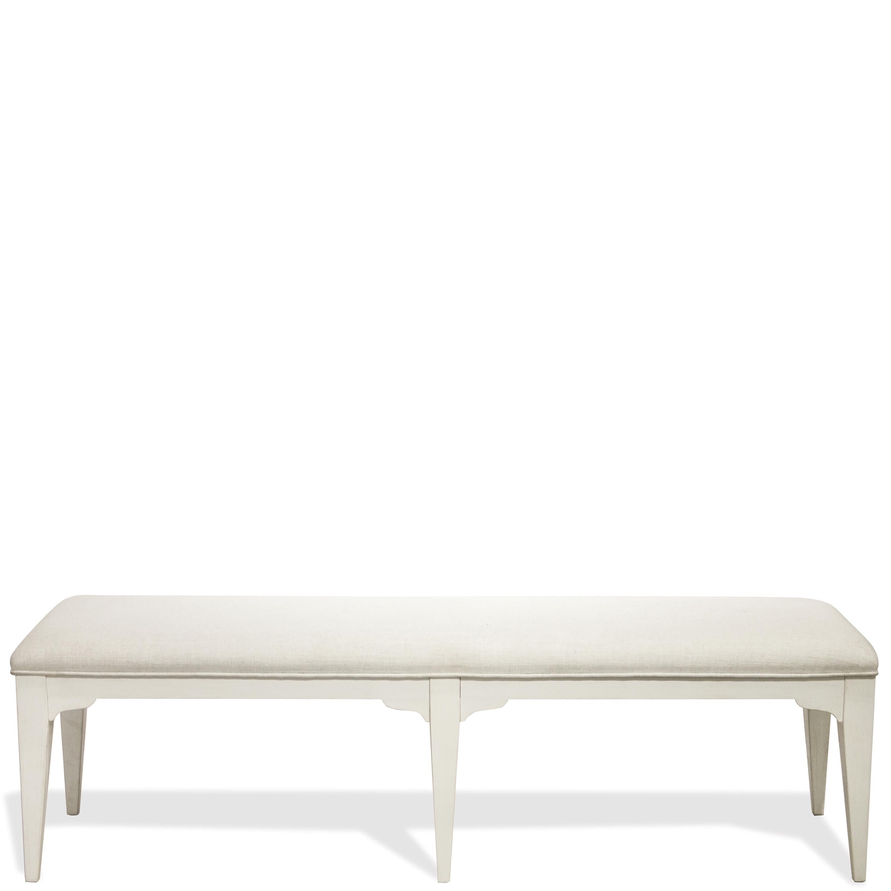 Myra - Upholstered Dining Bench - Paperwhite