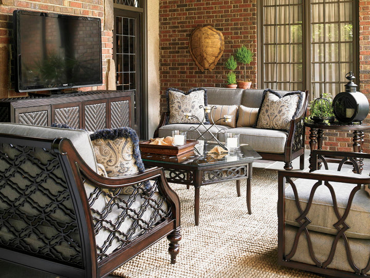 Royal Kahala Black Sands - Loveseat - Dark Brown / Light Brown