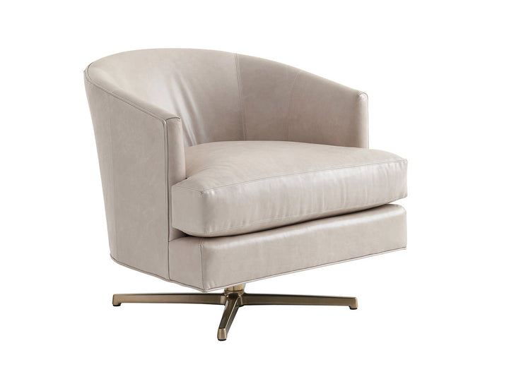 Lexington Leather - Graves Leather Swivel Chair