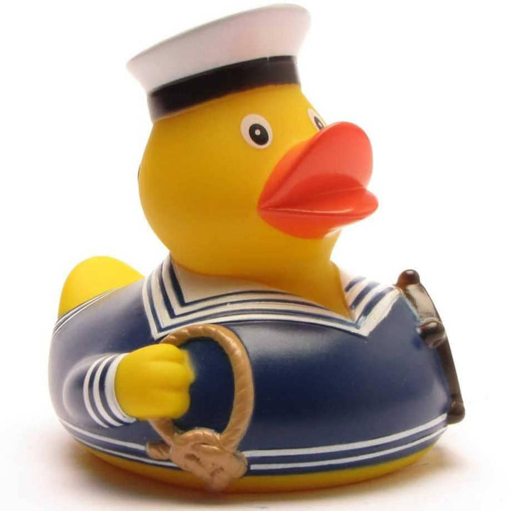 Blue sailor rubber duck - rubber duck