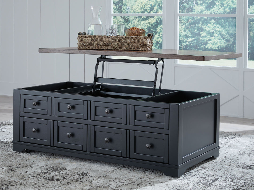 Wildenauer - Brown / Black - Lift Top Cocktail Table