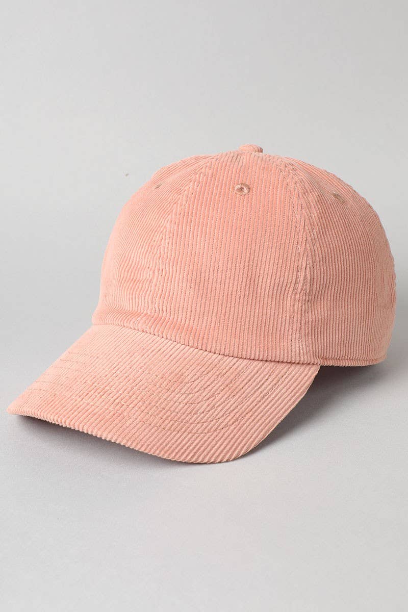 Corduroy Adjustable Cotton Baseball Cap Dad Hat